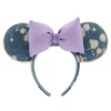 Disney Parks Minnie Mouse Denim And Lavender Ears Headband For Adults -Wonder Toy Shop 428403352555