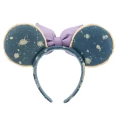 Disney Parks Minnie Mouse Denim And Lavender Ears Headband For Adults -Wonder Toy Shop 428403352555 2