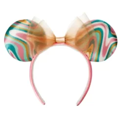 Disney Parks Minnie Mouse Swirl Ears Headband For Adults