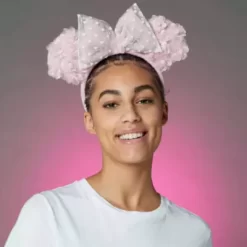 Disney Parks Minnie Mouse Hearts And Flowers Ears Headband For Adults -Wonder Toy Shop 428403698660 1