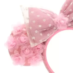 Disney Parks Minnie Mouse Hearts And Flowers Ears Headband For Adults -Wonder Toy Shop 428403698660 3