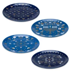 Disney Store Mickey Mouse Hanukkah Plates, Set Of 4 -Wonder Toy Shop 465013304543 2