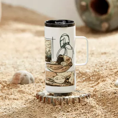 Disney Store Grogu And The Mandolrian Tumbler, Star Wars: The Mandalorian 4 Disney Store Grogu And The Mandolrian Tumbler, Star Wars: The Mandalorian - Image 2