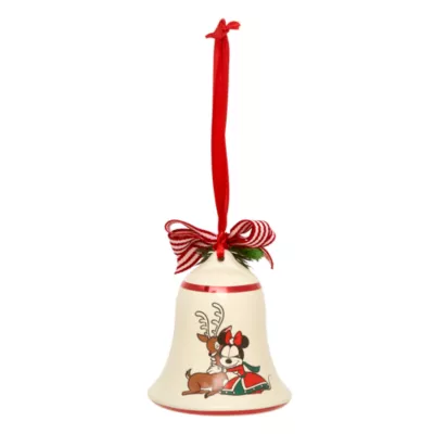 Disney Store Mickey And Minnie Vintage Christmas Bell Hanging Ornament 4 Disney Store Mickey And Minnie Vintage Christmas Bell Hanging Ornament - Image 2