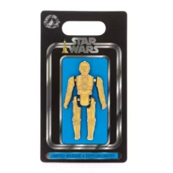 Disney Store C-3PO Vintage Action Figure Pin, Star Wars -Wonder Toy Shop 466043094251 2