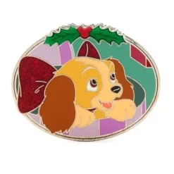 Disney Store Lady Limited Release Festive Pin, Lady And The Tramp
